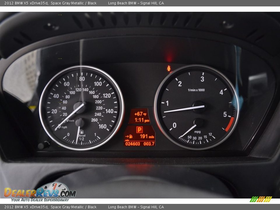 2012 BMW X5 xDrive35d Space Gray Metallic / Black Photo #27