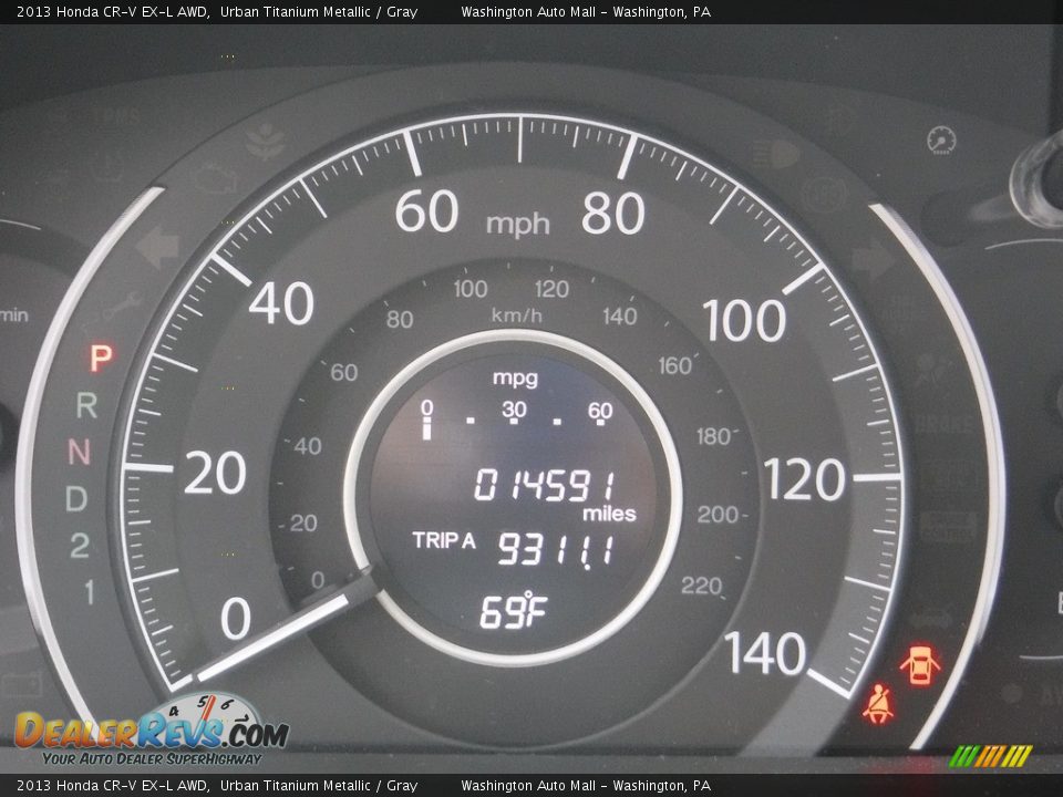 2013 Honda CR-V EX-L AWD Urban Titanium Metallic / Gray Photo #25