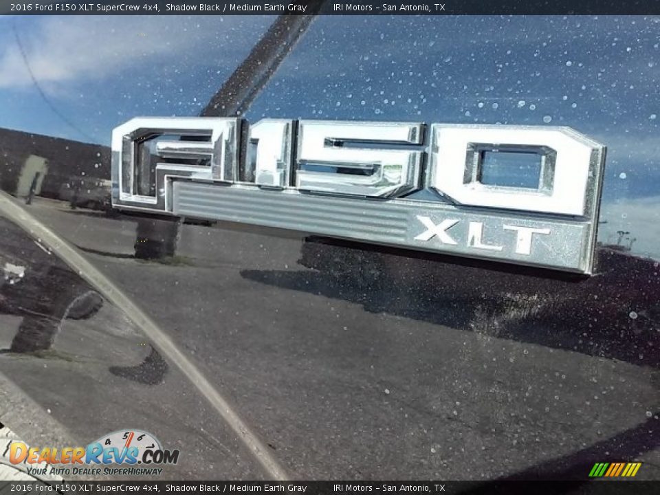 2016 Ford F150 XLT SuperCrew 4x4 Shadow Black / Medium Earth Gray Photo #25