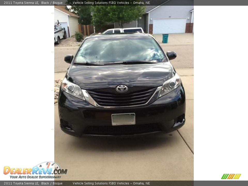 2011 Toyota Sienna LE Black / Bisque Photo #3