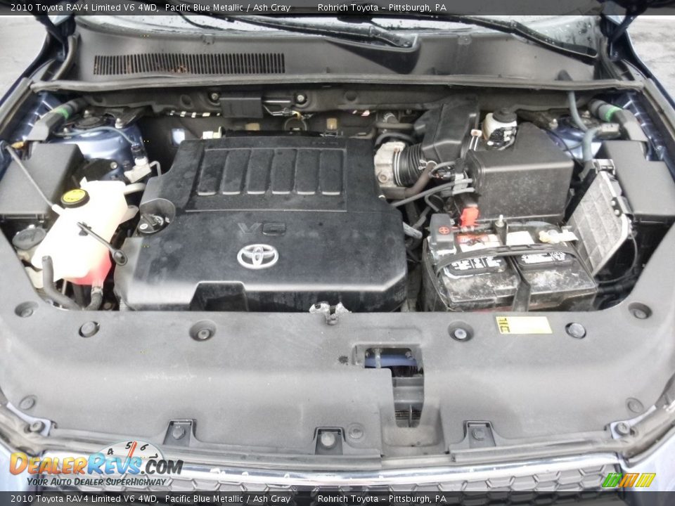 2010 Toyota RAV4 Limited V6 4WD Pacific Blue Metallic / Ash Gray Photo #24