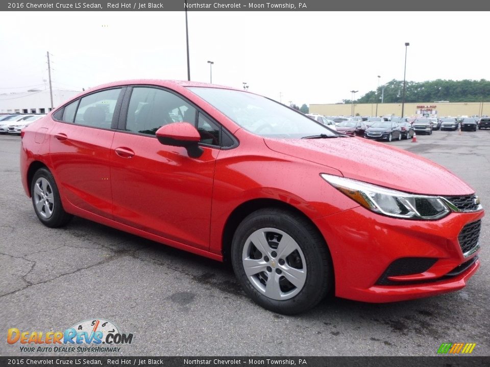 2016 Chevrolet Cruze LS Sedan Red Hot / Jet Black Photo #3