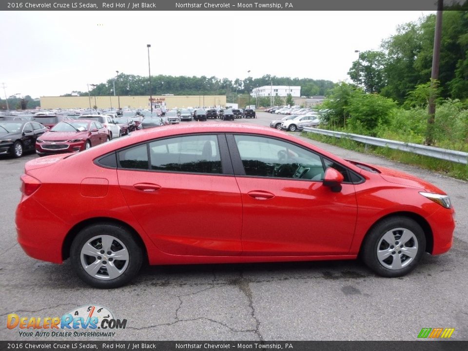 2016 Chevrolet Cruze LS Sedan Red Hot / Jet Black Photo #4