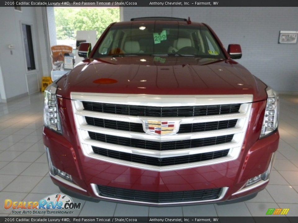 2016 Cadillac Escalade Luxury 4WD Red Passion Tintcoat / Shale/Cocoa Photo #11