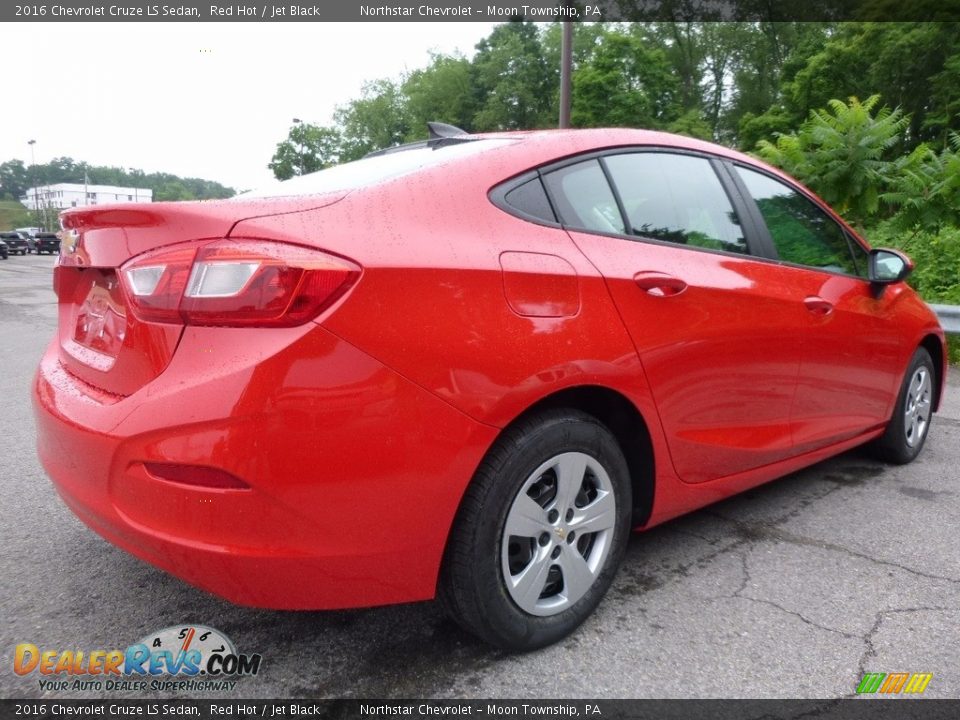 2016 Chevrolet Cruze LS Sedan Red Hot / Jet Black Photo #7