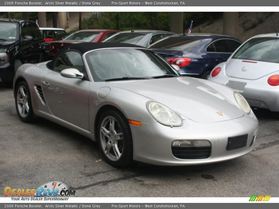 2006 Porsche Boxster Arctic Silver Metallic / Stone Grey Photo #3