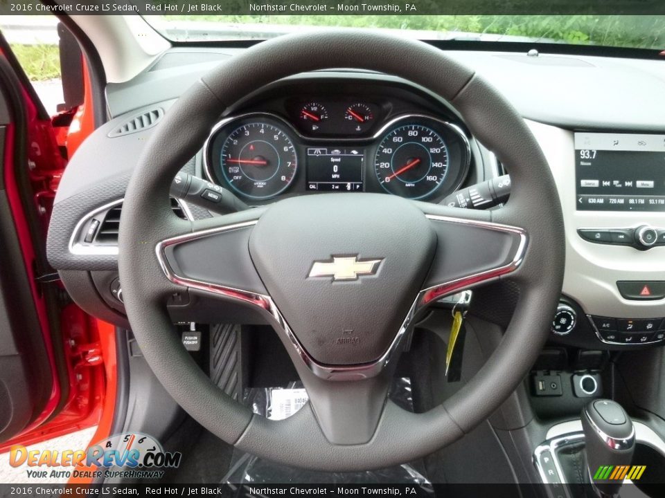 2016 Chevrolet Cruze LS Sedan Red Hot / Jet Black Photo #17