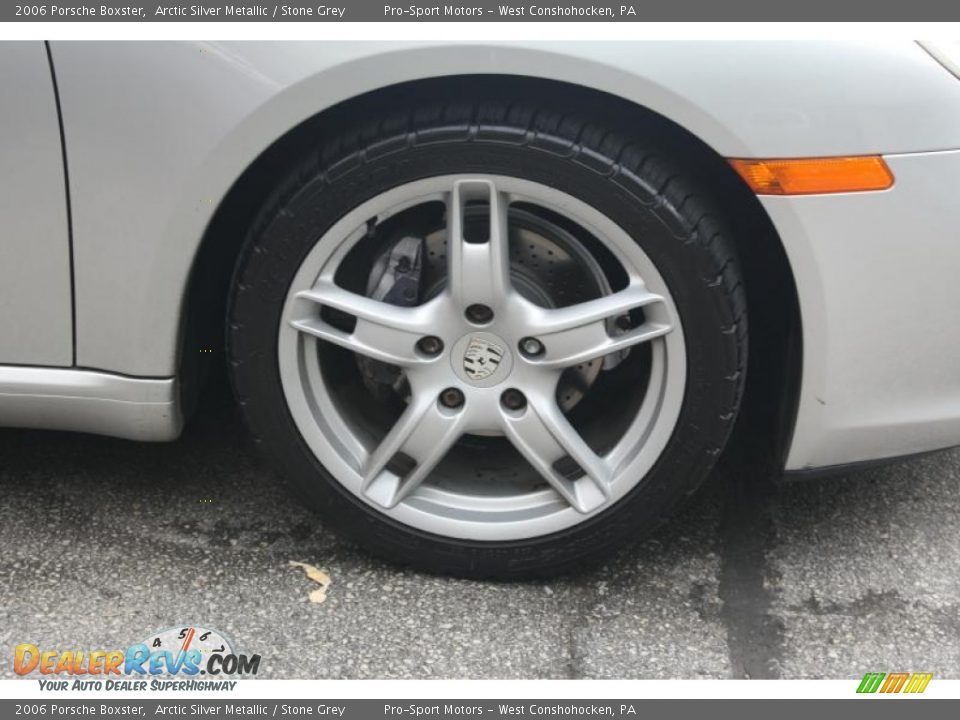 2006 Porsche Boxster Arctic Silver Metallic / Stone Grey Photo #15