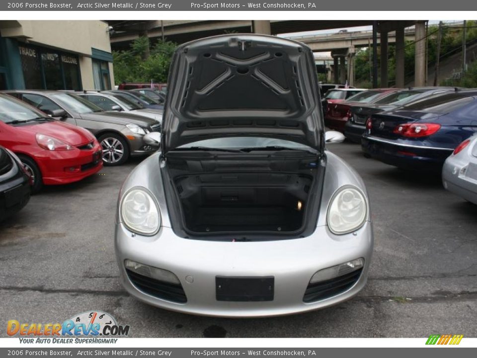 2006 Porsche Boxster Arctic Silver Metallic / Stone Grey Photo #35