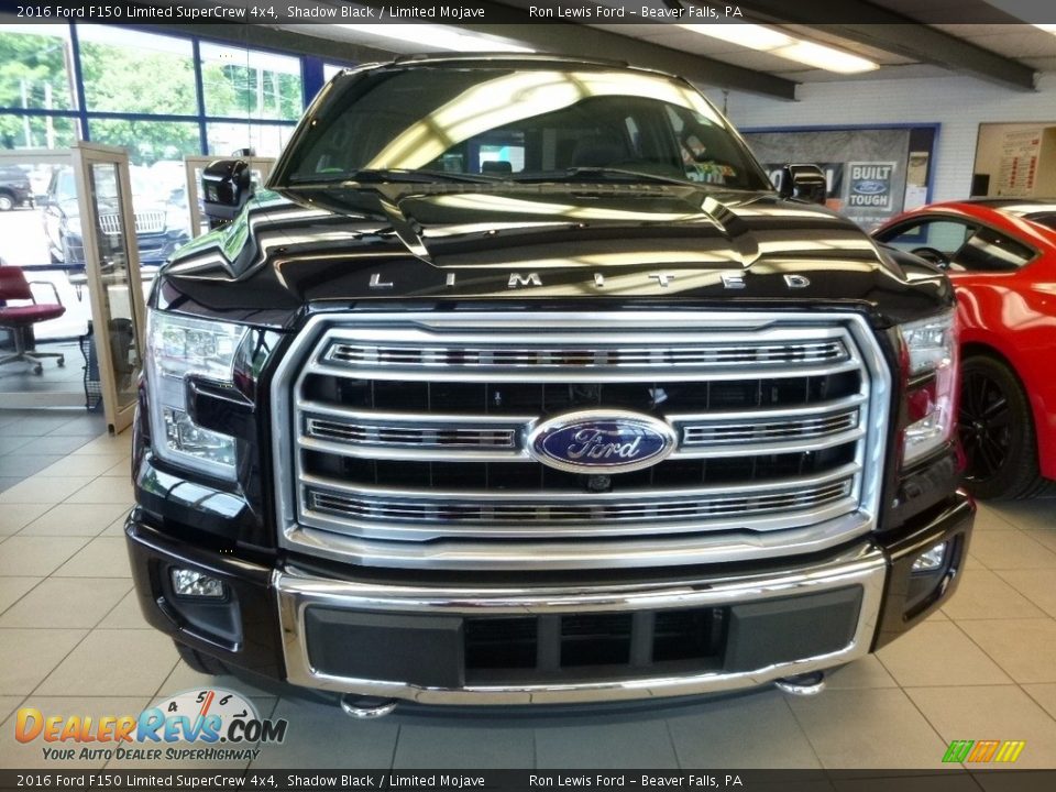 2016 Ford F150 Limited SuperCrew 4x4 Shadow Black / Limited Mojave Photo #2
