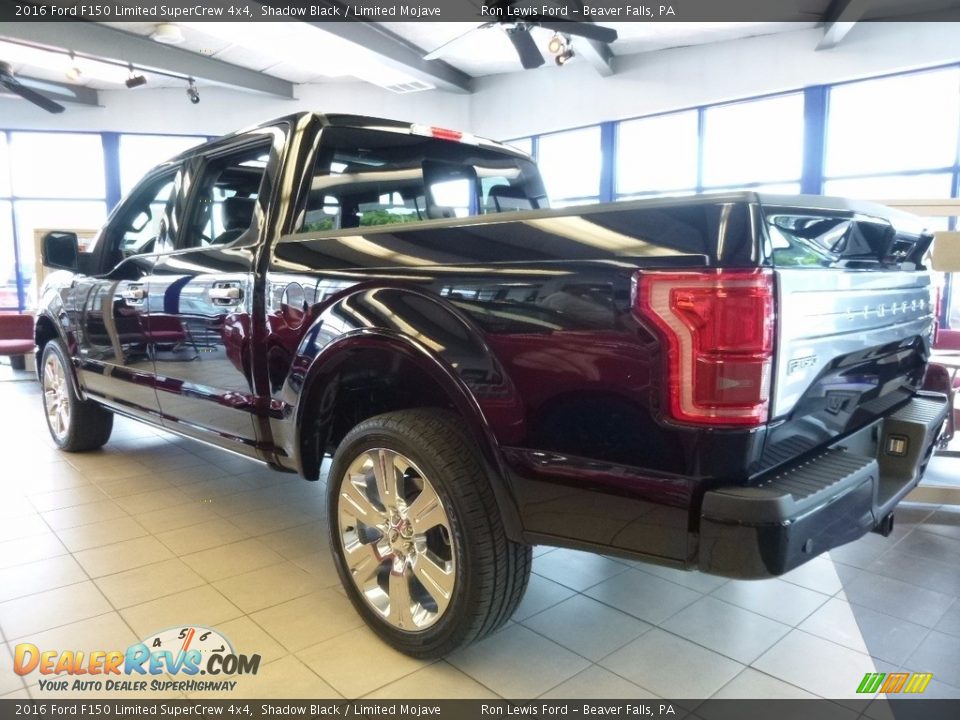 2016 Ford F150 Limited SuperCrew 4x4 Shadow Black / Limited Mojave Photo #8