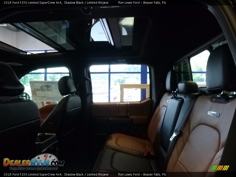 Rear Seat of 2016 Ford F150 Limited SuperCrew 4x4 Photo #11