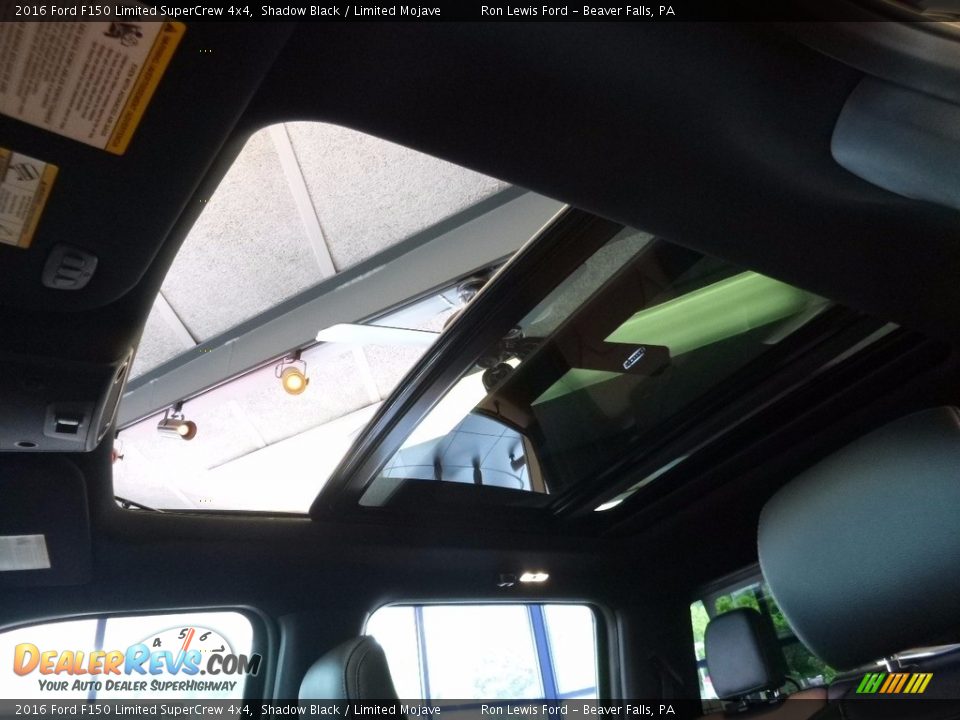 Sunroof of 2016 Ford F150 Limited SuperCrew 4x4 Photo #14