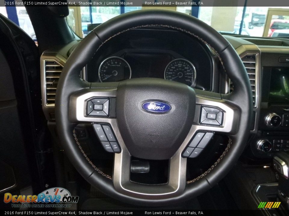 2016 Ford F150 Limited SuperCrew 4x4 Steering Wheel Photo #16