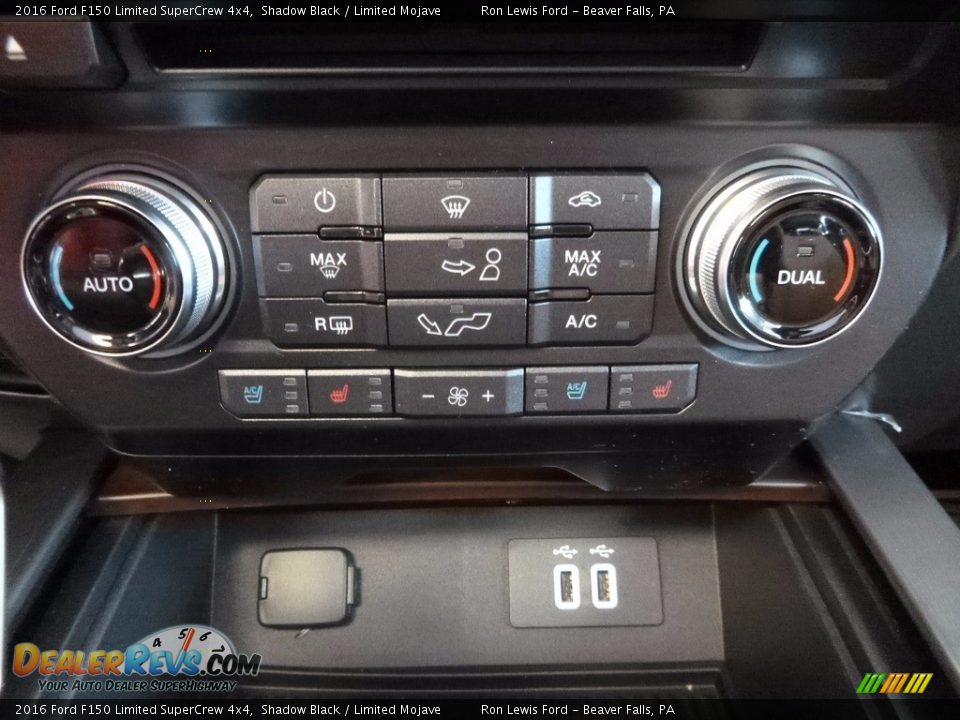 Controls of 2016 Ford F150 Limited SuperCrew 4x4 Photo #17