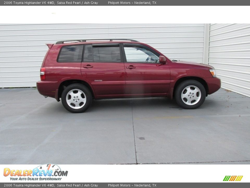 2006 Toyota Highlander V6 4WD Salsa Red Pearl / Ash Gray Photo #8