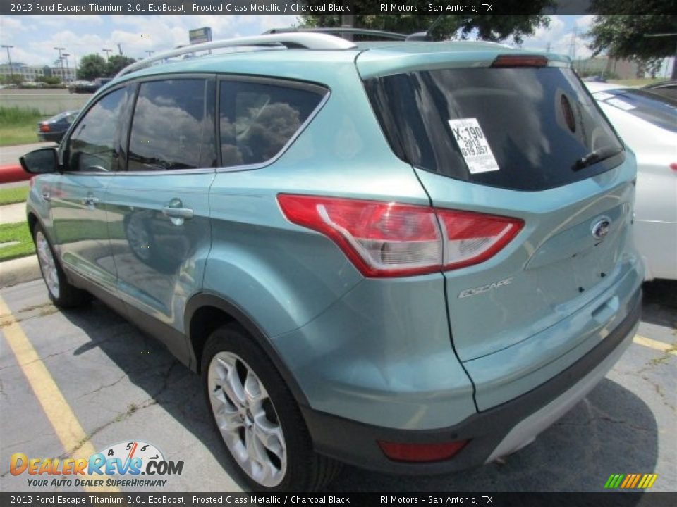2013 Ford Escape Titanium 2.0L EcoBoost Frosted Glass Metallic / Charcoal Black Photo #4