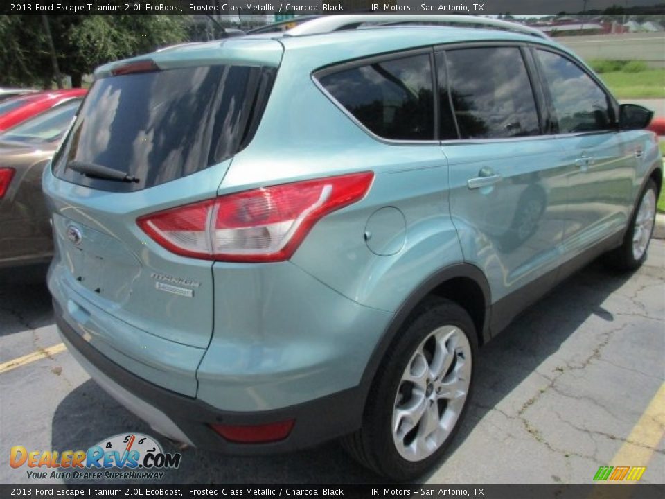 2013 Ford Escape Titanium 2.0L EcoBoost Frosted Glass Metallic / Charcoal Black Photo #7