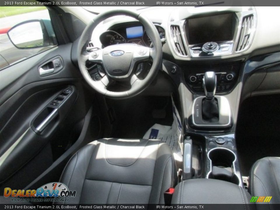 2013 Ford Escape Titanium 2.0L EcoBoost Frosted Glass Metallic / Charcoal Black Photo #8