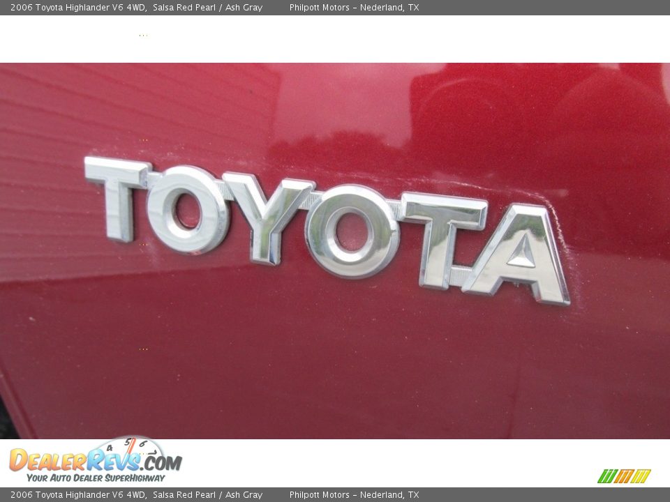 2006 Toyota Highlander V6 4WD Salsa Red Pearl / Ash Gray Photo #14