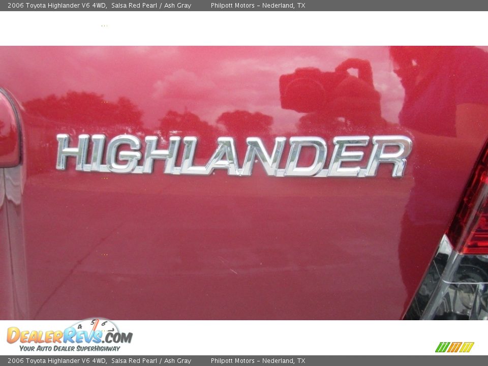 2006 Toyota Highlander V6 4WD Salsa Red Pearl / Ash Gray Photo #16