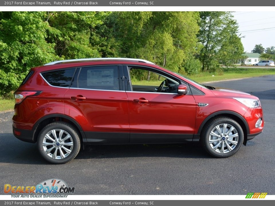 Ruby Red 2017 Ford Escape Titanium Photo #2