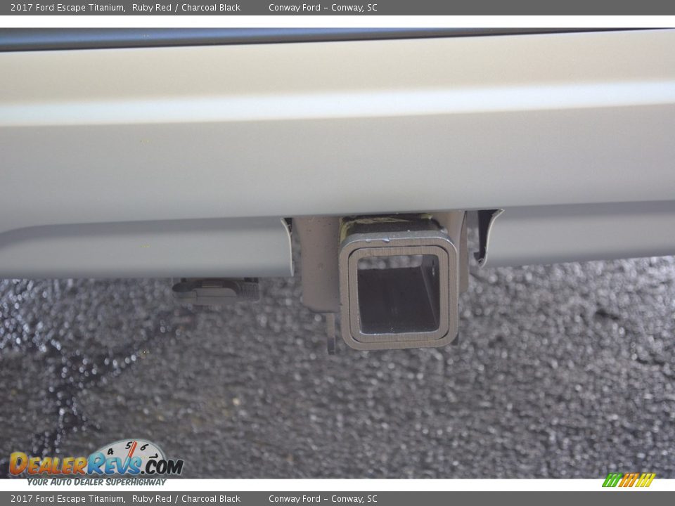 2017 Ford Escape Titanium Ruby Red / Charcoal Black Photo #6