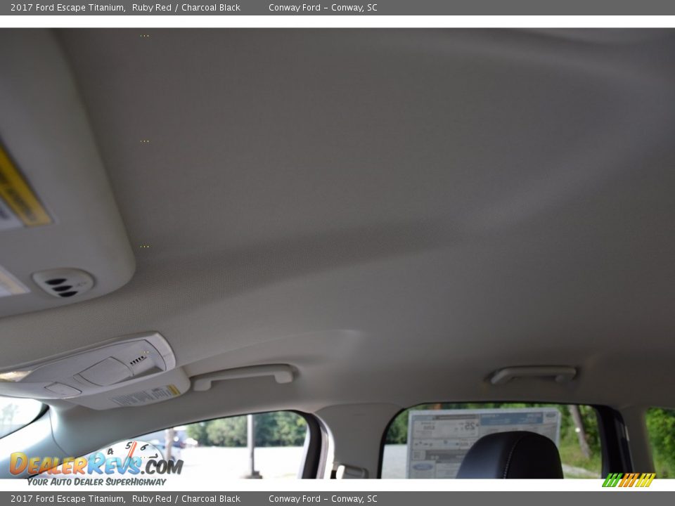 2017 Ford Escape Titanium Ruby Red / Charcoal Black Photo #13