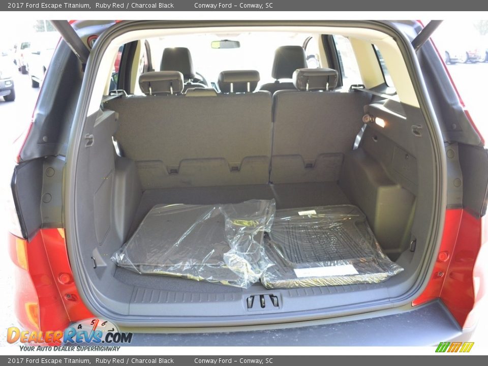 2017 Ford Escape Titanium Ruby Red / Charcoal Black Photo #16