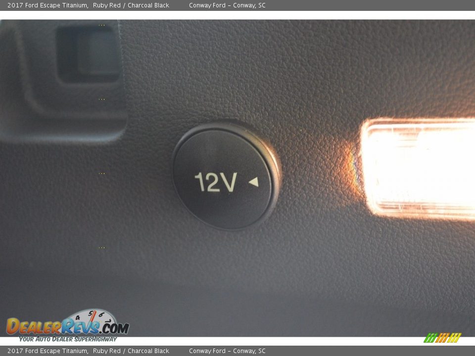 2017 Ford Escape Titanium Ruby Red / Charcoal Black Photo #17