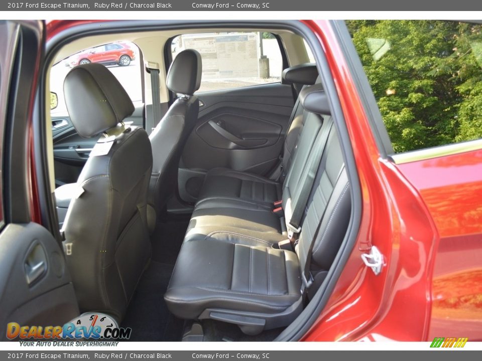 2017 Ford Escape Titanium Ruby Red / Charcoal Black Photo #23