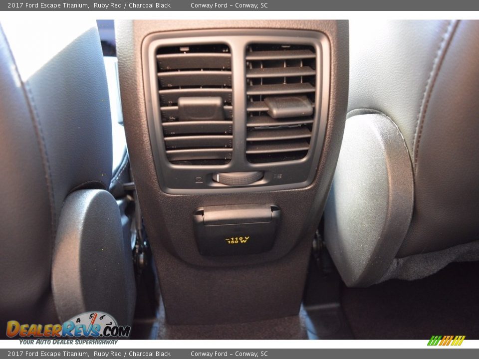2017 Ford Escape Titanium Ruby Red / Charcoal Black Photo #24