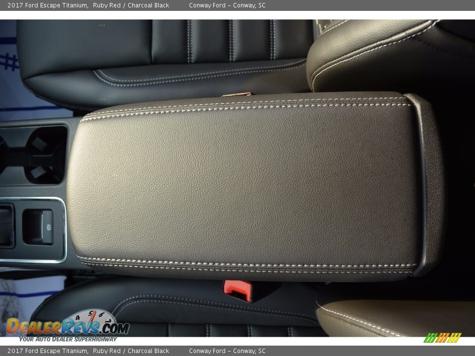 2017 Ford Escape Titanium Ruby Red / Charcoal Black Photo #32