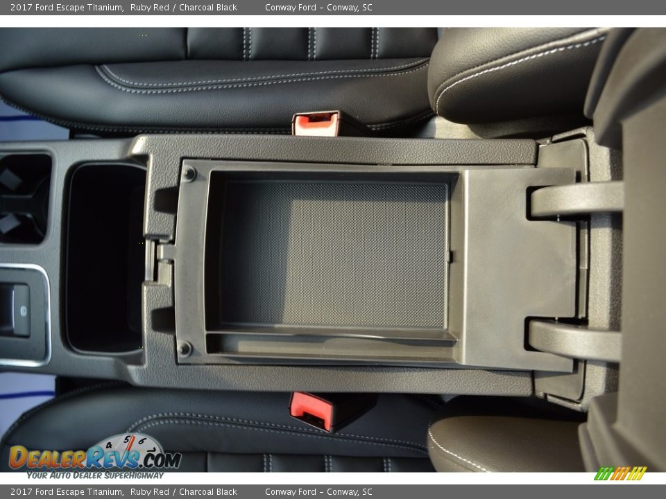 2017 Ford Escape Titanium Ruby Red / Charcoal Black Photo #33