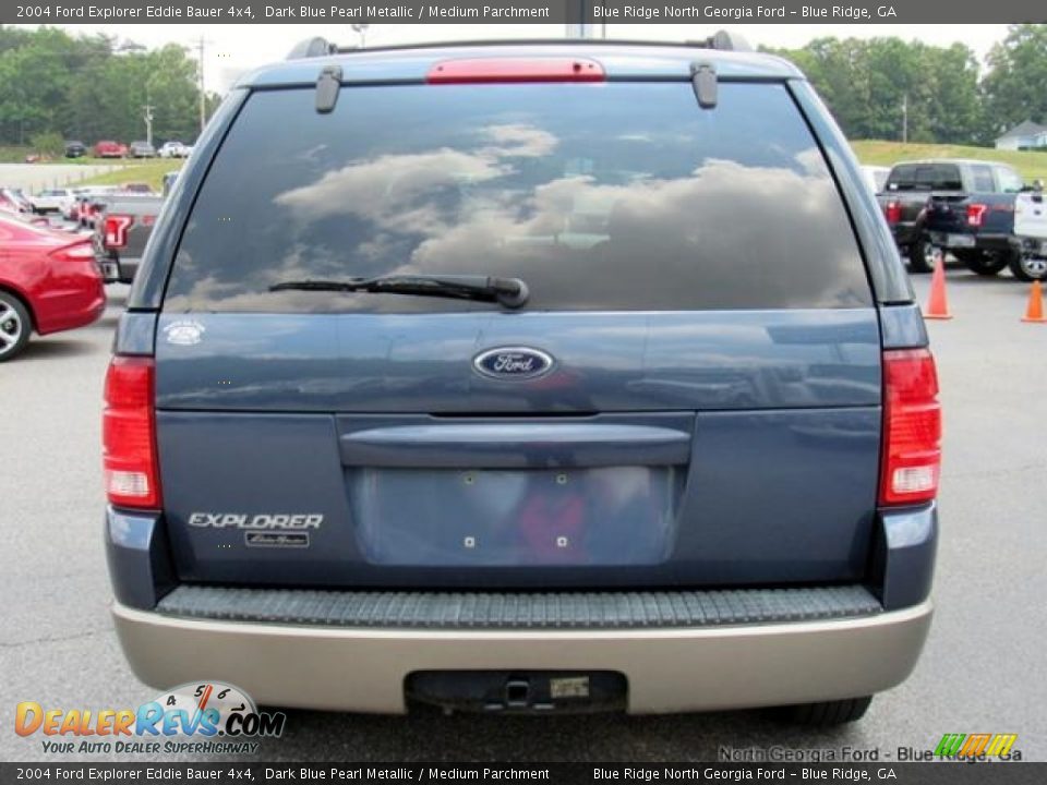 2004 Ford Explorer Eddie Bauer 4x4 Dark Blue Pearl Metallic / Medium Parchment Photo #4