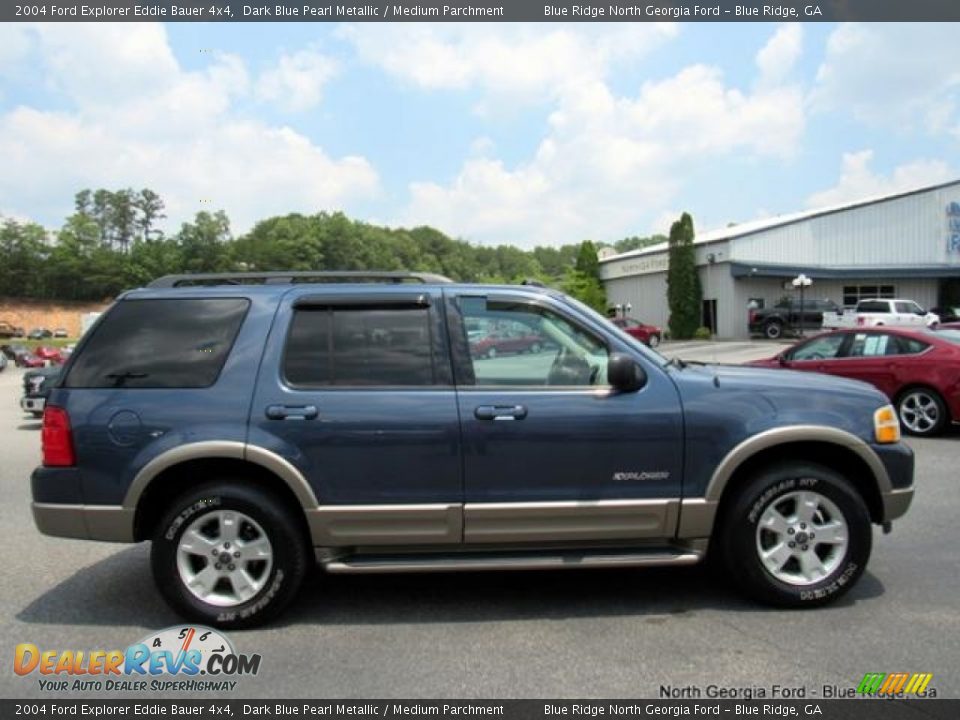 2004 Ford Explorer Eddie Bauer 4x4 Dark Blue Pearl Metallic / Medium Parchment Photo #6