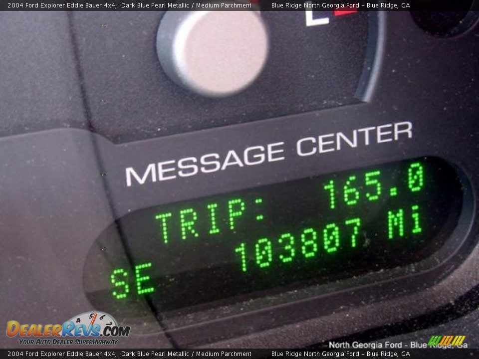 2004 Ford Explorer Eddie Bauer 4x4 Dark Blue Pearl Metallic / Medium Parchment Photo #17