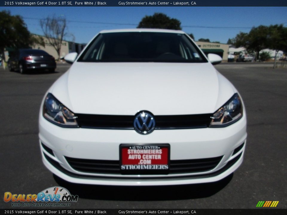 2015 Volkswagen Golf 4 Door 1.8T SE Pure White / Black Photo #2