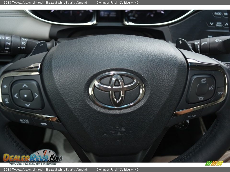 2013 Toyota Avalon Limited Blizzard White Pearl / Almond Photo #25