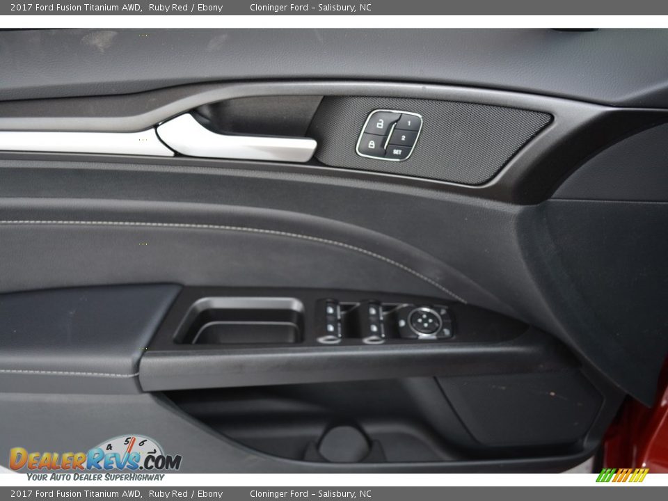 2017 Ford Fusion Titanium AWD Ruby Red / Ebony Photo #5