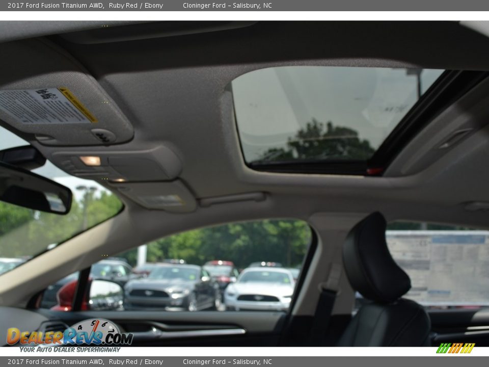 2017 Ford Fusion Titanium AWD Ruby Red / Ebony Photo #6