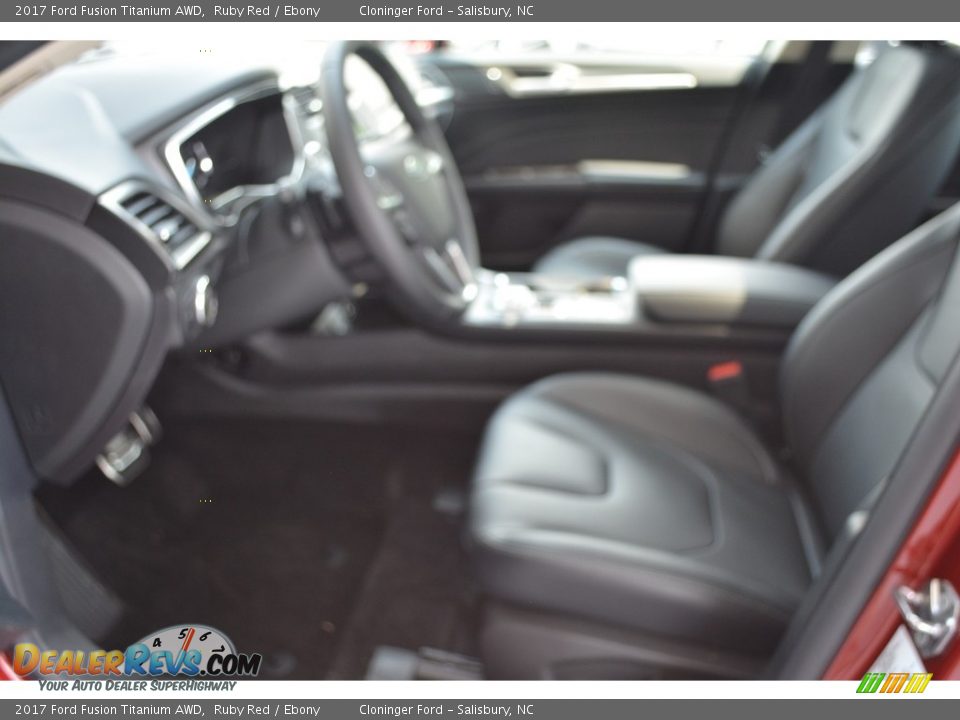 2017 Ford Fusion Titanium AWD Ruby Red / Ebony Photo #7