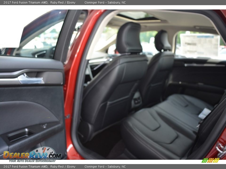 2017 Ford Fusion Titanium AWD Ruby Red / Ebony Photo #9
