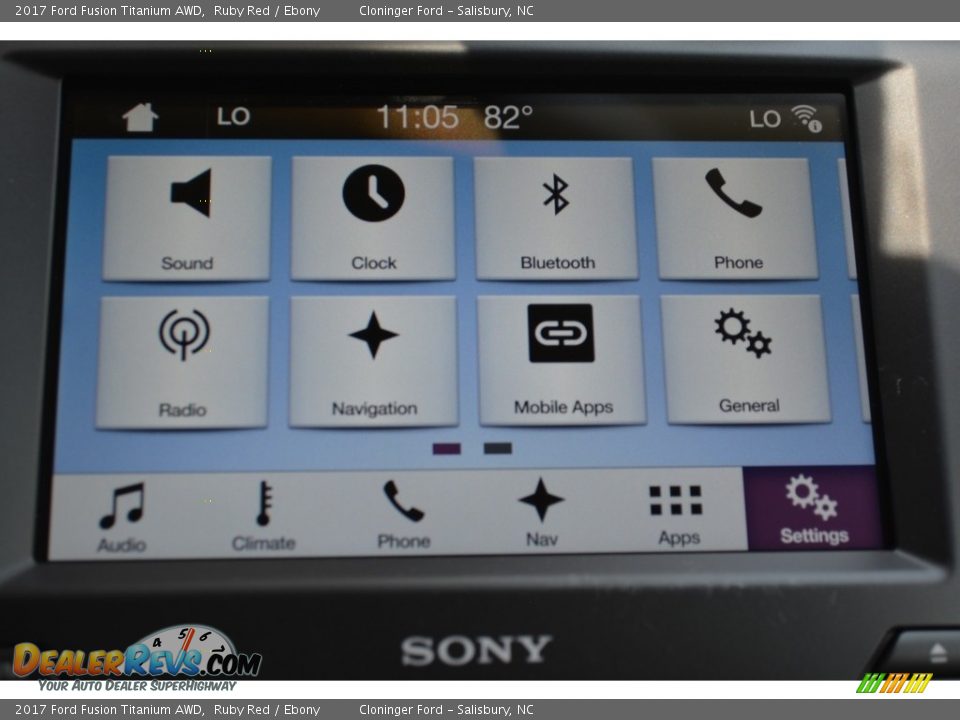 2017 Ford Fusion Titanium AWD Ruby Red / Ebony Photo #12
