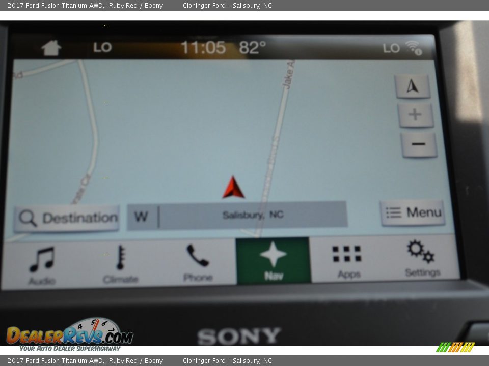 2017 Ford Fusion Titanium AWD Ruby Red / Ebony Photo #14