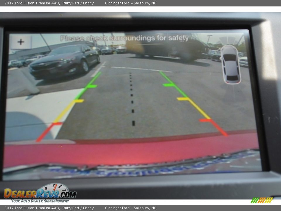 2017 Ford Fusion Titanium AWD Ruby Red / Ebony Photo #15