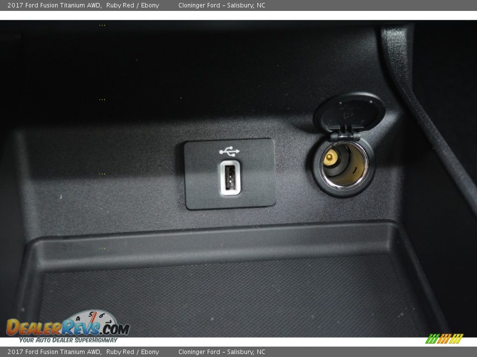 2017 Ford Fusion Titanium AWD Ruby Red / Ebony Photo #16