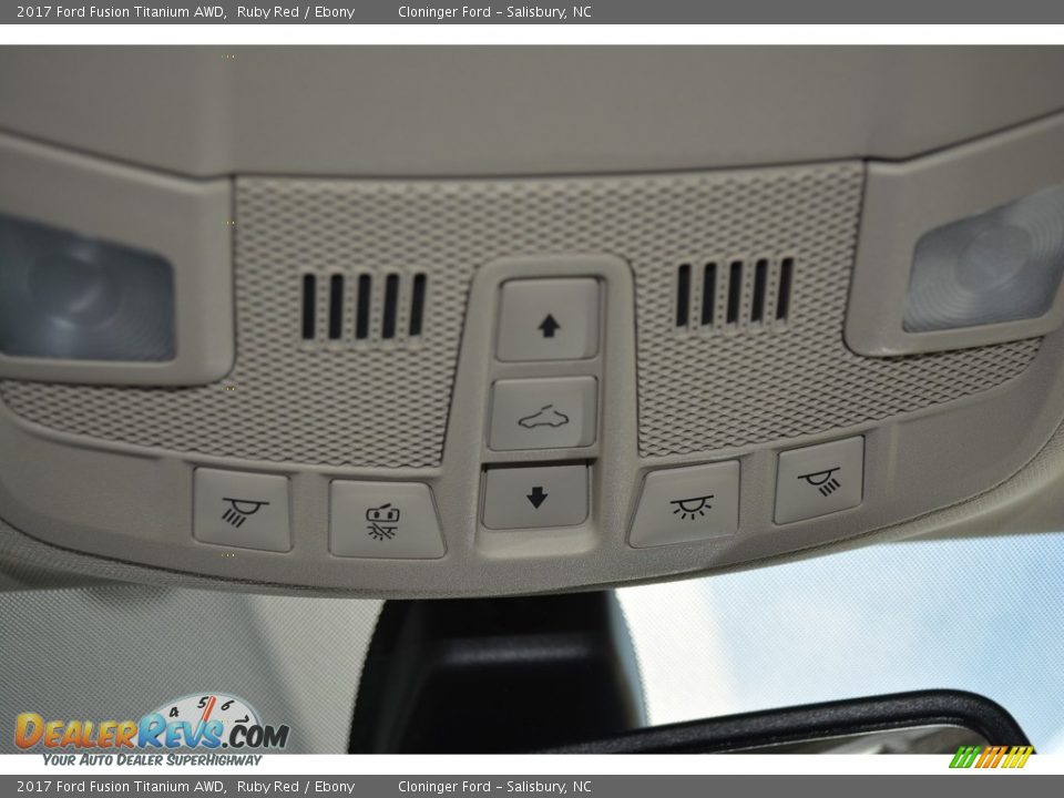 2017 Ford Fusion Titanium AWD Ruby Red / Ebony Photo #20