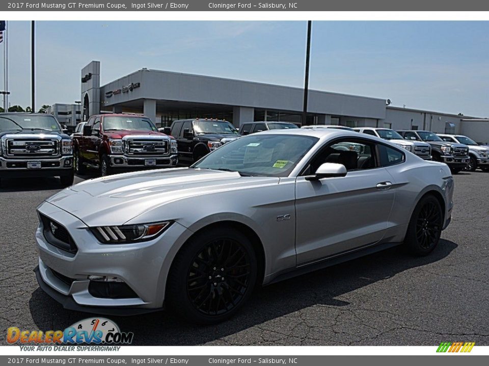 Ingot Silver 2017 Ford Mustang GT Premium Coupe Photo #3