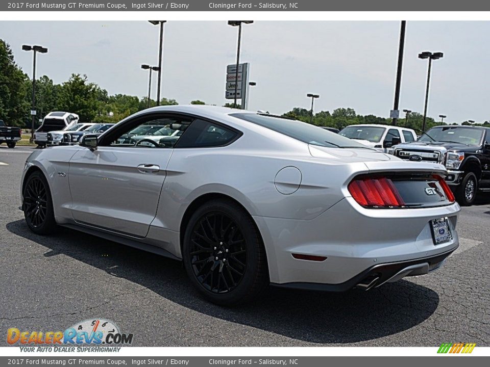2017 Ford Mustang GT Premium Coupe Ingot Silver / Ebony Photo #21